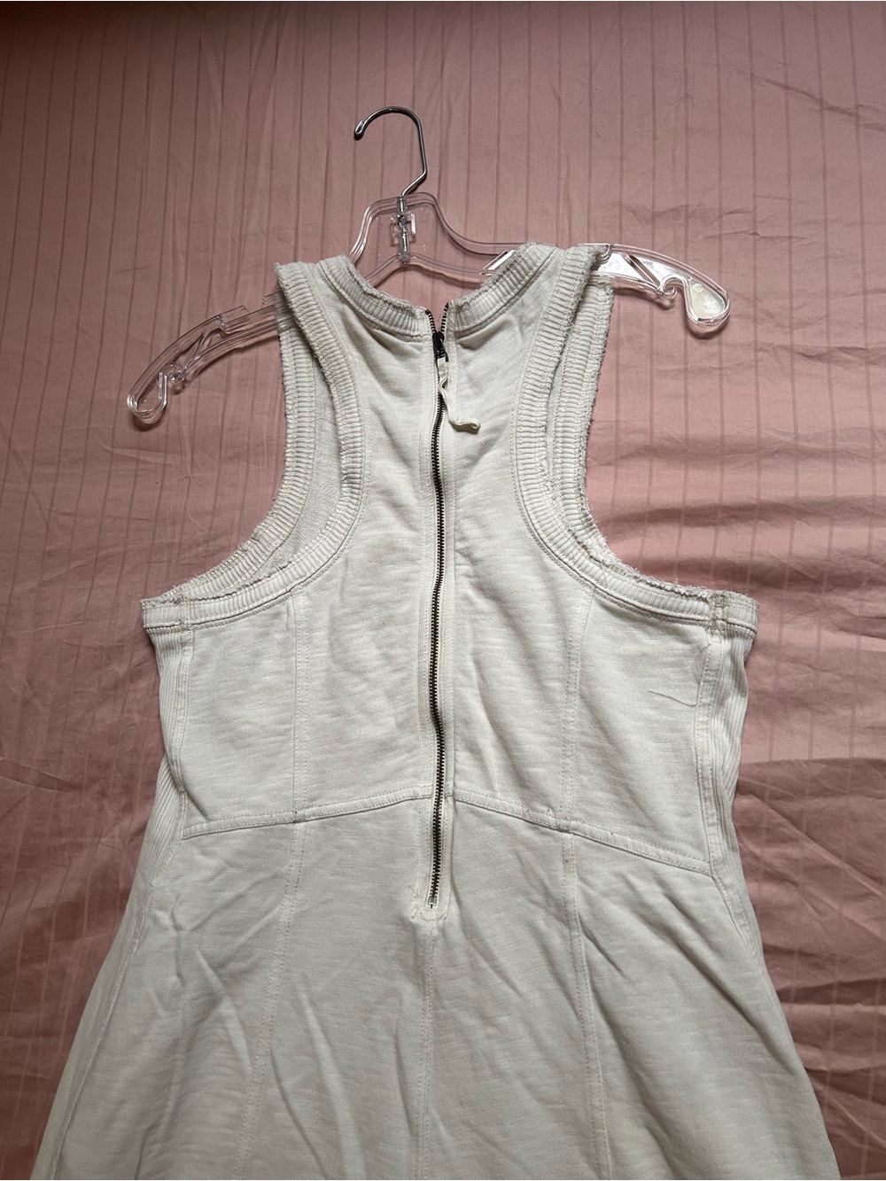 ANTHROPOLOGIE DAILY PRACTICE IVORY WIDE LEG JUMPSUIT SIZE MEDIUM - Picture 8 of 10